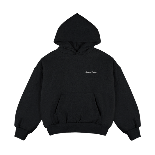 Outwest Factory Hoodie (Black/White)