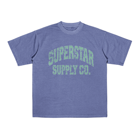The Classic T-Shirt (Washed Blue/Mint)